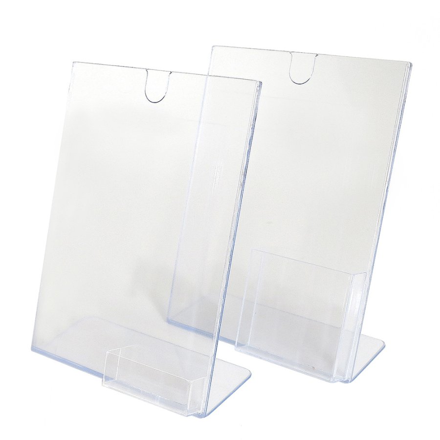 L - Menukortholder A4, m/indstik i top - holder til M65 brochurer