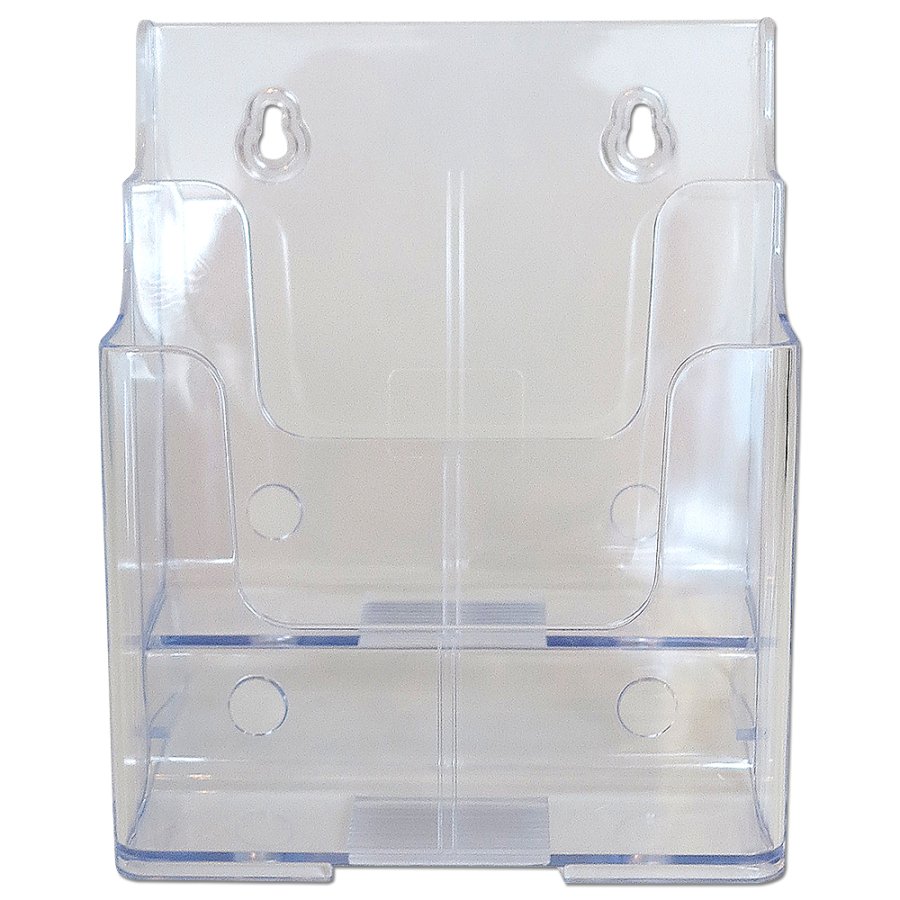 Bord & V&aelig;gdispenser, akrylbrochureholder - 2 x A5