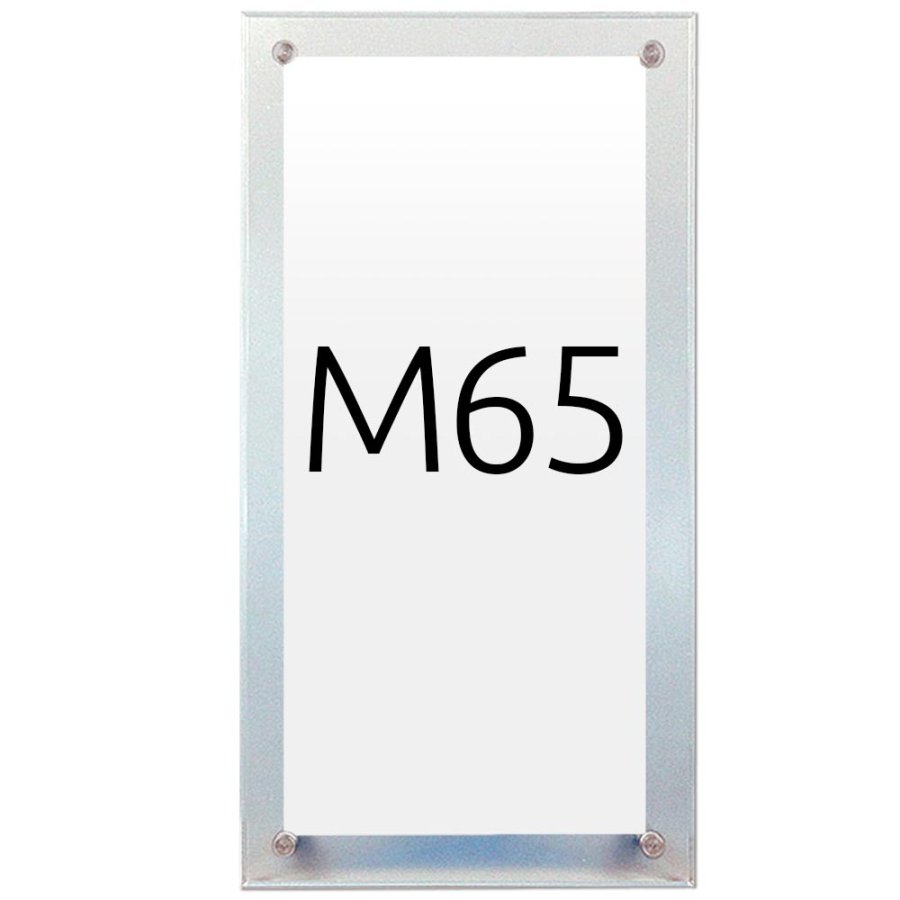 Menukortholder med ben - M65 Flyer - 9.9x21 cm