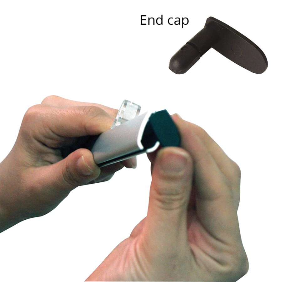 Poster-Hanger Profile Double, plakatoph&aelig;ng med 20mm aluminium plakatlister - 60cm (A1)