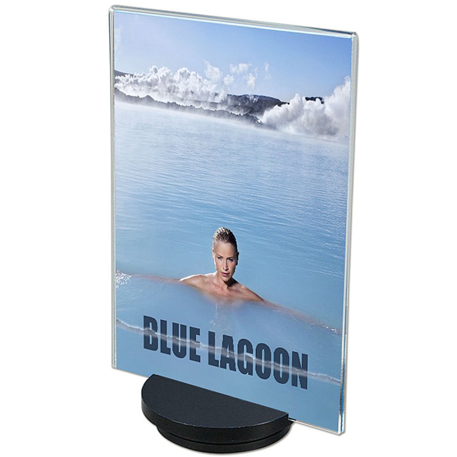 Turn Menukortholder vertikal - A5 - 14.8x21 cm - sort