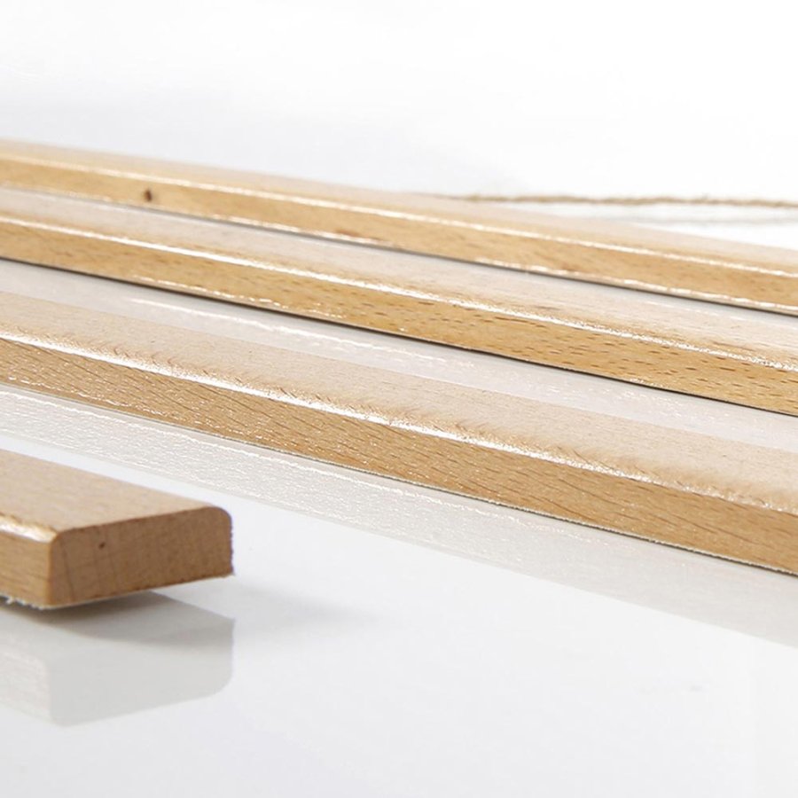 Wood Poster Hanger i lys b&oslash;g. plakatliste i tr&aelig;, magnetisk - 50cm s&aelig;t