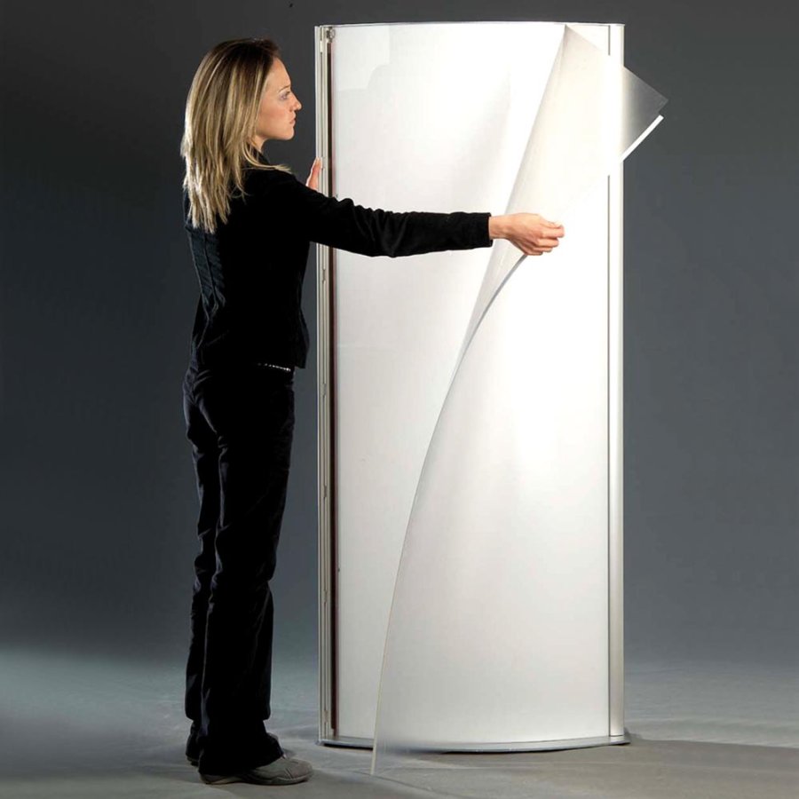 Totem Elipse Lightstand 80x170cm dobbeltsidet