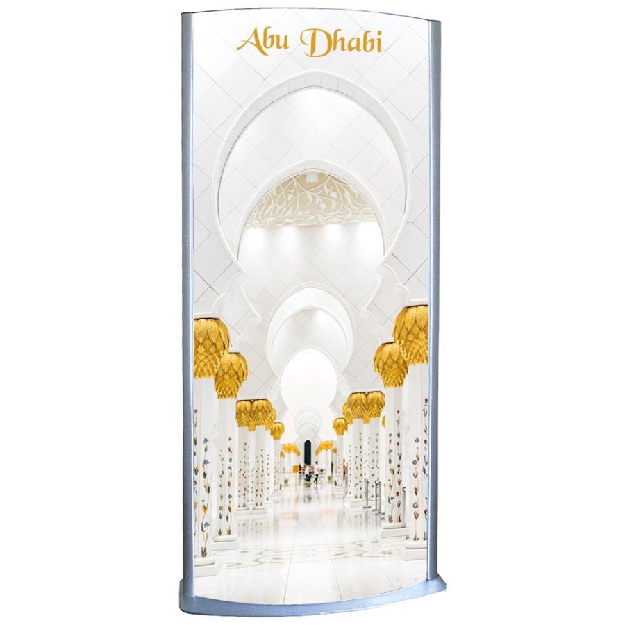 Totem Elipse Lightstand 80x170cm dobbeltsidet