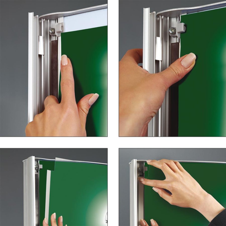 Totem Elipse Lightstand 80x170cm dobbeltsidet