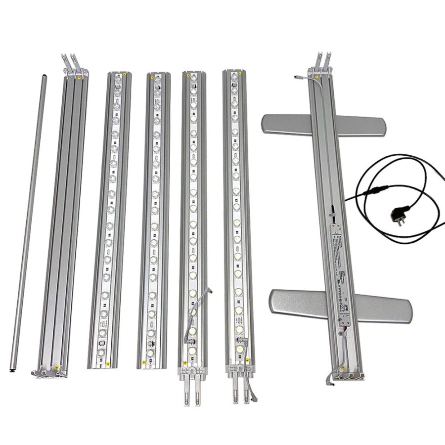 LED-Tex lysv&aelig;g, dobbeltsidet, 100 x 200 cm