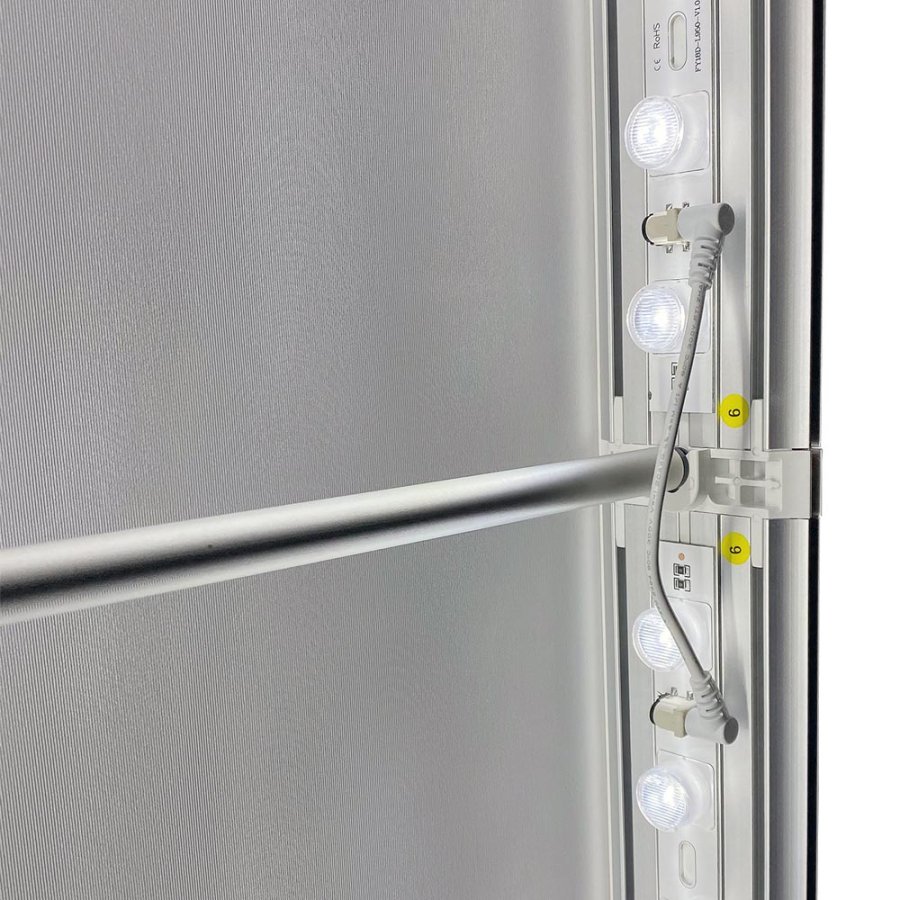 LED-Tex lysv&aelig;g, dobbeltsidet, 100 x 200 cm