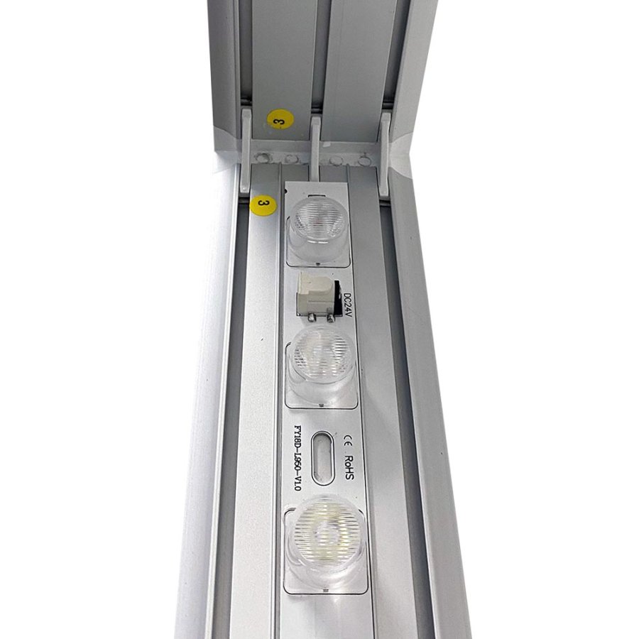 LED-TEX Lightbox stand dobbeltsidet, 100x250cm