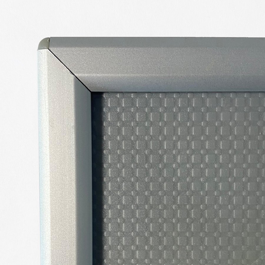 Opti Klikramme med 14mm aluminium profil, s&oslash;lv - A6