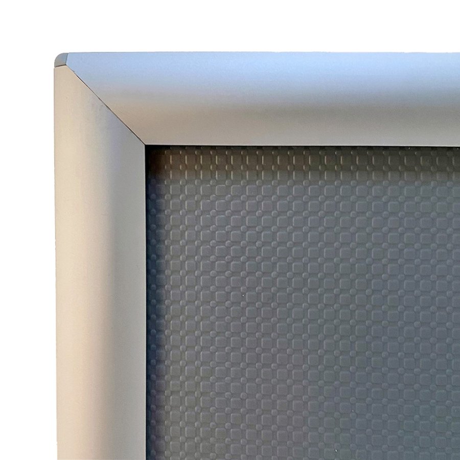 Photo Klikramme med 25mm aluminium profil, s&oslash;lv - A4