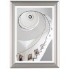 Opti Klikramme med 25mm aluminium profil, s&oslash;lv - 50x70 cm #1