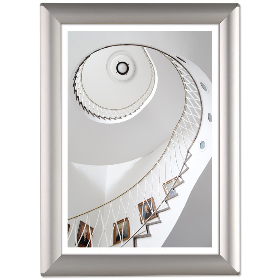 Opti Klikramme med 25mm aluminium profil, s&oslash;lv - 50x70 cm