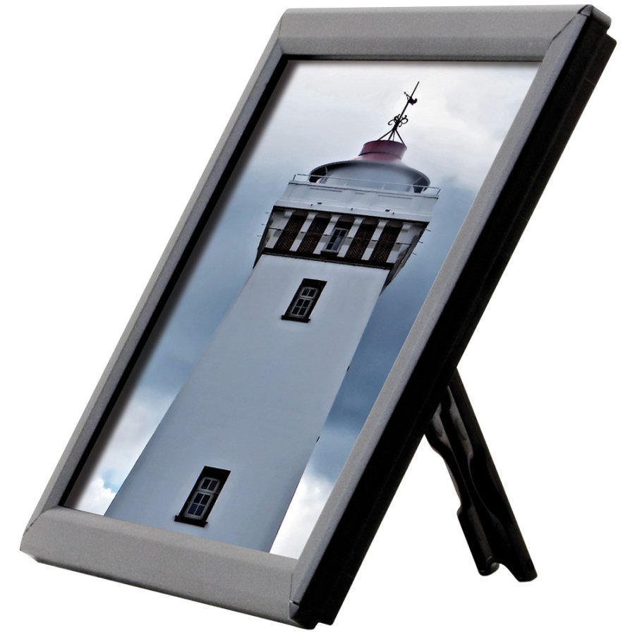 Klikramme, Photo, 14 mm aluminium profil s&oslash;lv, A4 - 21 x 29,7 cm