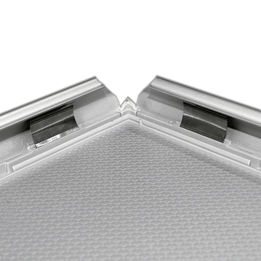 Opti Klikramme med 25mm aluminium profil, s&oslash;lv - A1