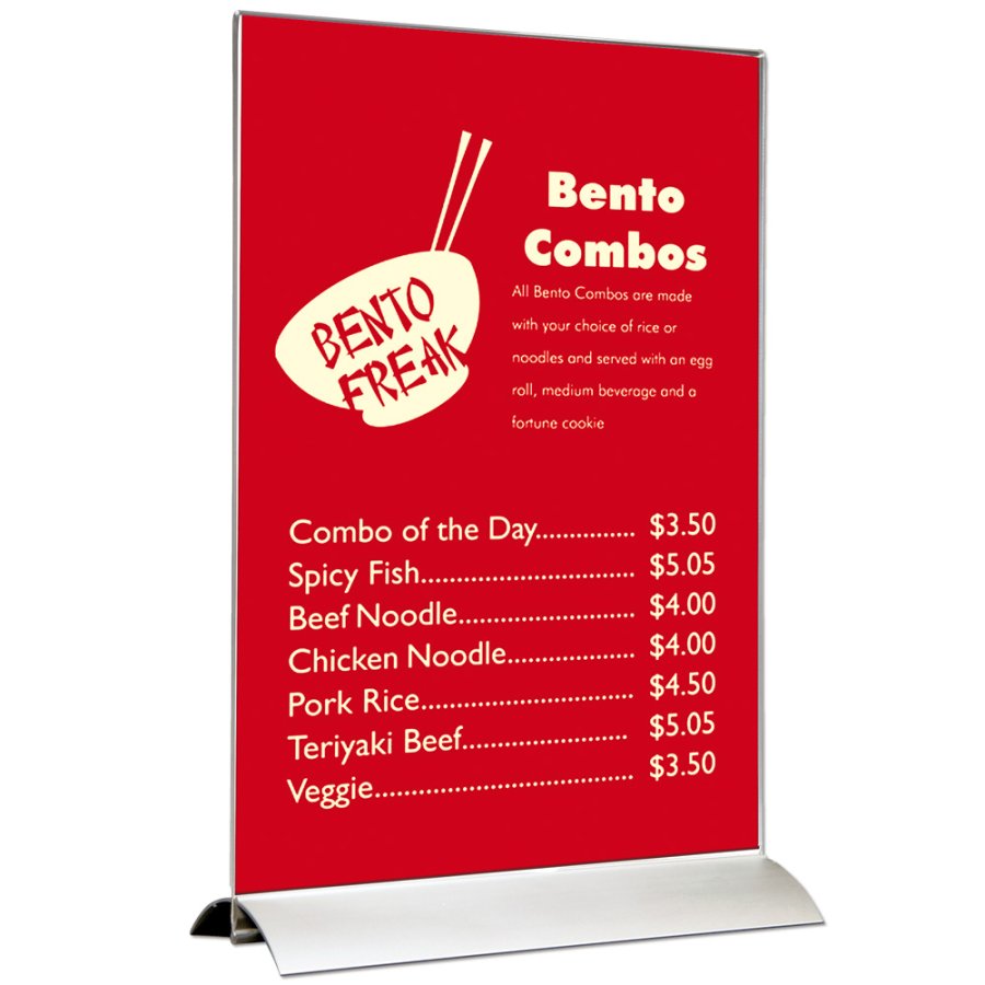 Swing Wing Menukortholder vertikal - A5 - 14.8x21 cm