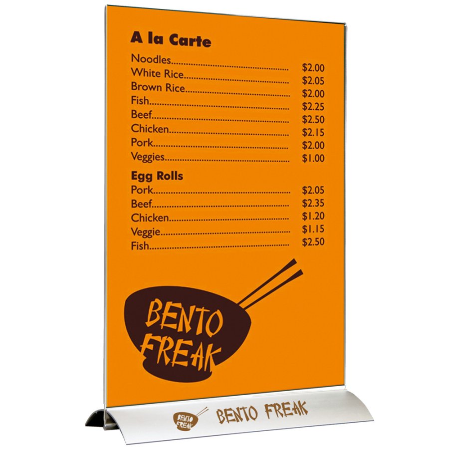 Swing Wing Menukortholder vertikal - A4 - 21x29.7 cm