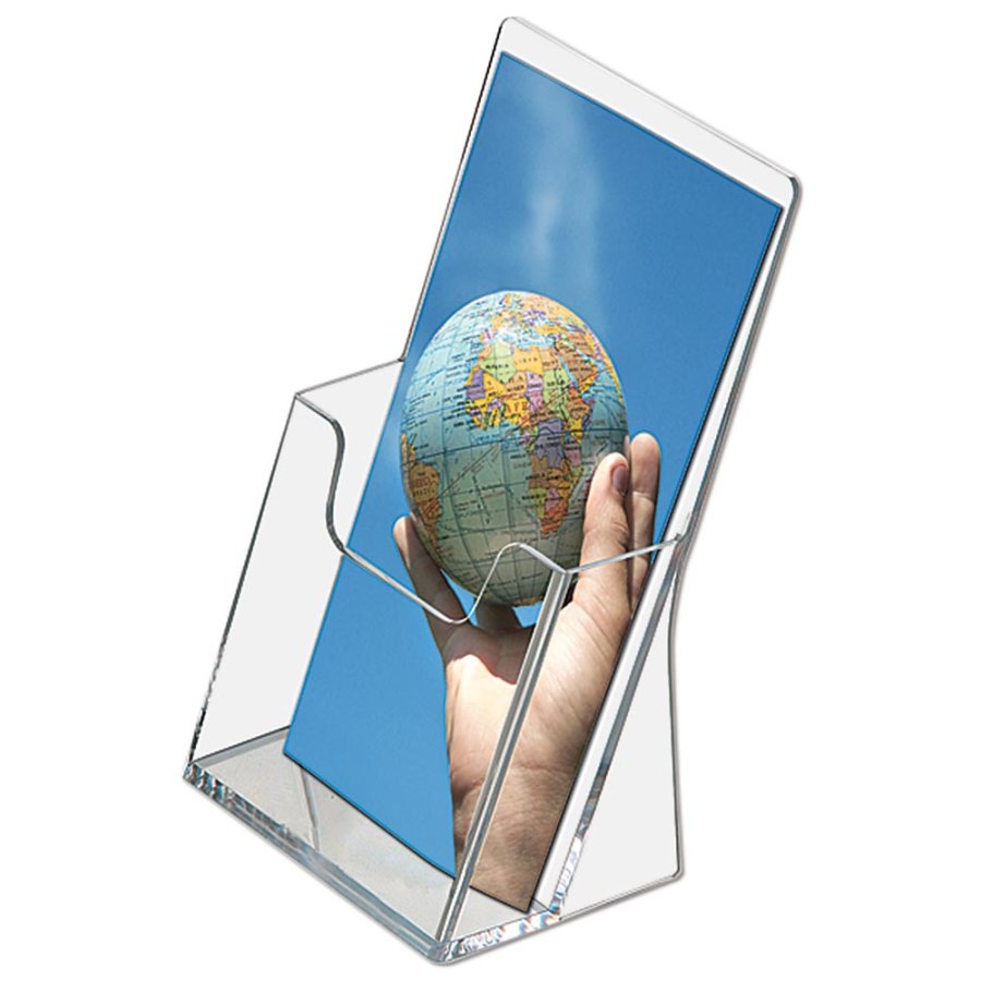Akrylbrochureholder til bord - M65