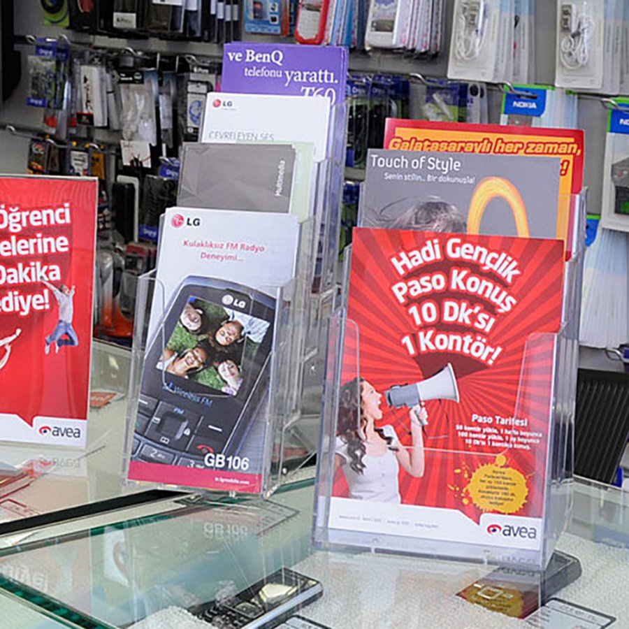 Multi Dispenser, akrylbrochureholder - 3 x A4