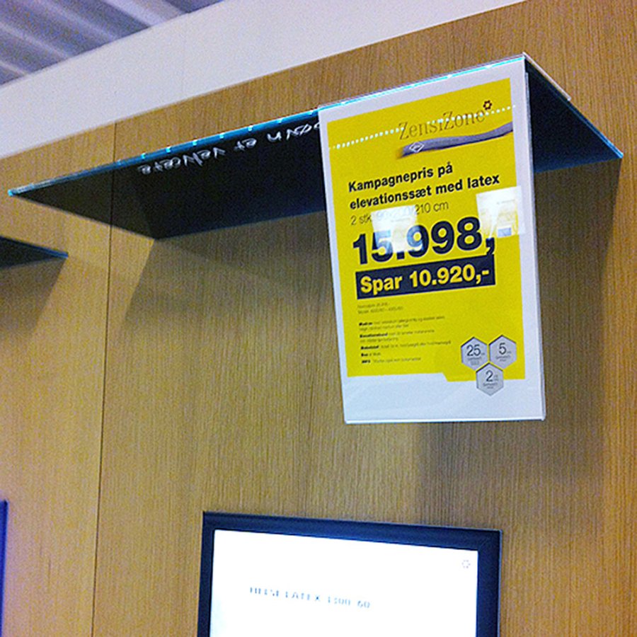 L - Menukortholder vertikal - M65 - 9.9x21 cm