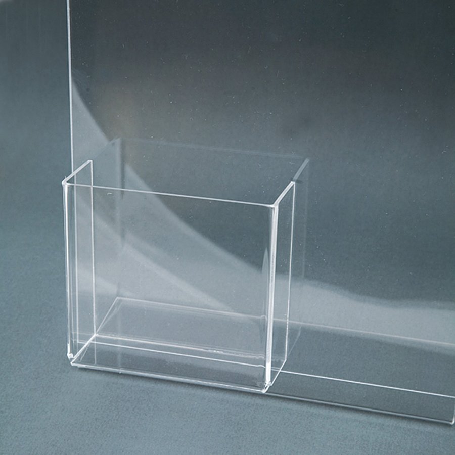 L - Menukortholder A4 med holder til visitkort - vertikal