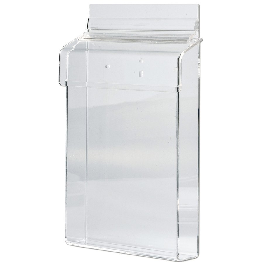 Akryl brochureholder boks udend&oslash;rs - vertikal - A6