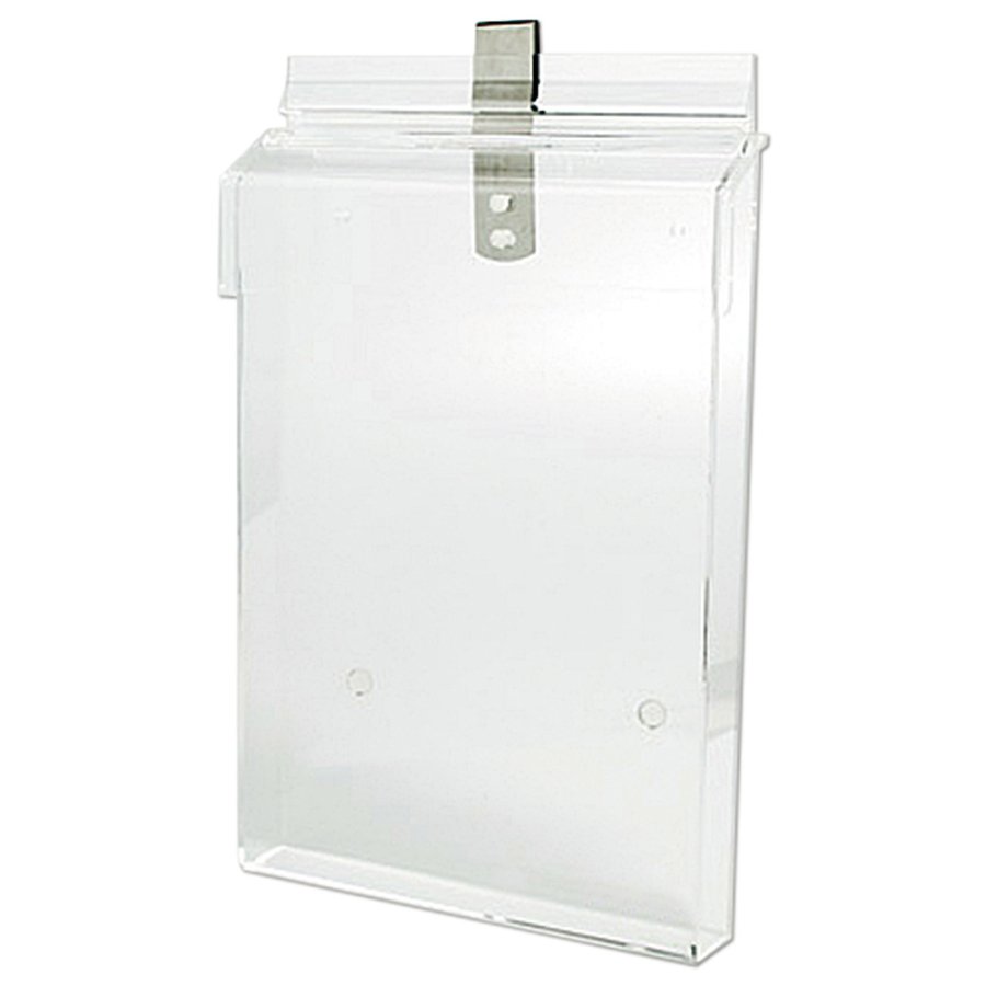 Beslag til udend&oslash;rs akryl brochure- og visitkortholdere