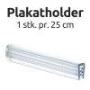 Plast klemprofil 4cm. til Poster Hanger, klar #3