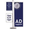 Infostander, MultiStand, 50cm banner, 2 x dobbeltsidet Slide-In rammer, A2 - 42 x 59,4 cm #1