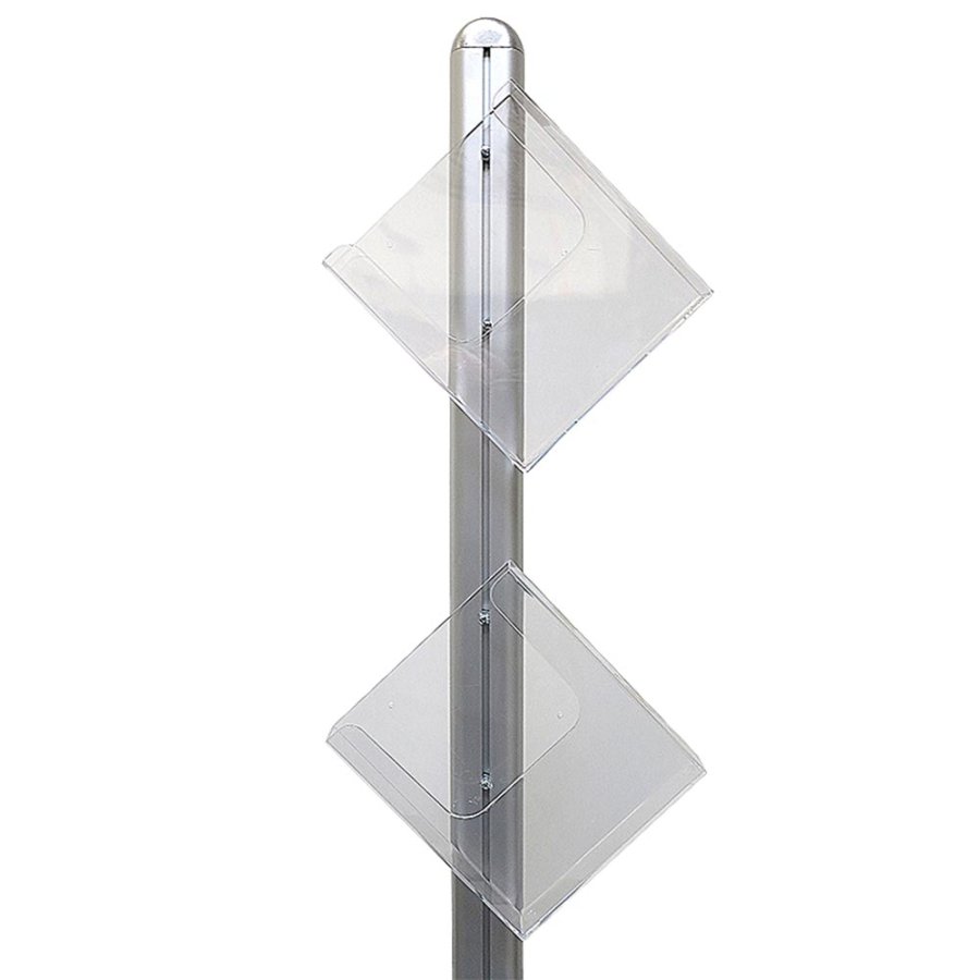Multistander brochureholder, enkeltsidet - 4xA4 - 21x29.7 cm
