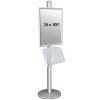 Infostander, MultiStand, enkeltsidet, akrylhylde, klikramme, B1 - 70 x 100 cm #2