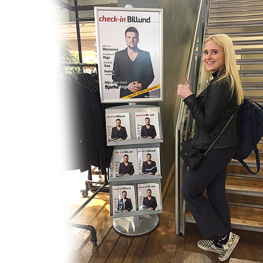 Multi Stander 3 - Enkeltsidet Med 2 st&aring;lhylder 25mm  1x50x70cm