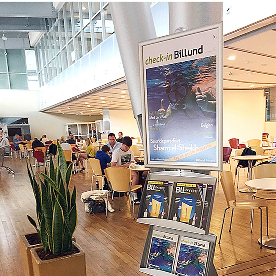 Multi Stander 3 - Enkeltsidet Med 2 st&aring;lhylder 25mm  1x70x100cm