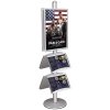 Infostander, MultiStand, dobbeltsidet, 4 st&aring;lhylder, 2 klikrammer, B1 - 70 x 100 cm #1