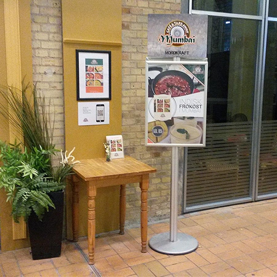 Infostander, MultiStand, enkeltsidet, klikramme, B2 - 50 x 70 cm