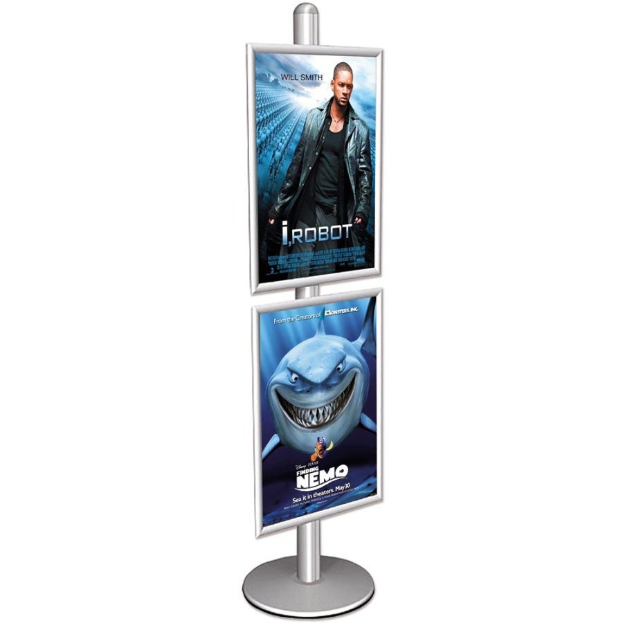 Infostander, MultiStand, enkeltsidet 2 x klikramme, 60 x 85 cm