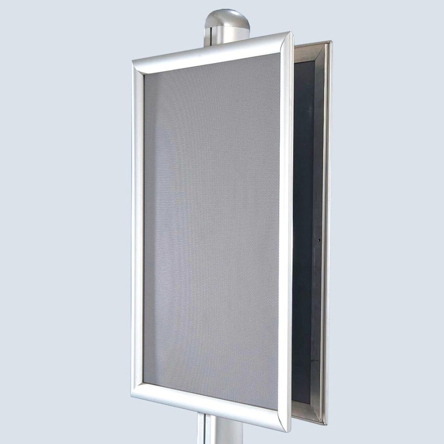 Infostander, MultiStand, dobbeltsidet, 4 x klikrammer, B2 - 50 x 70 cm