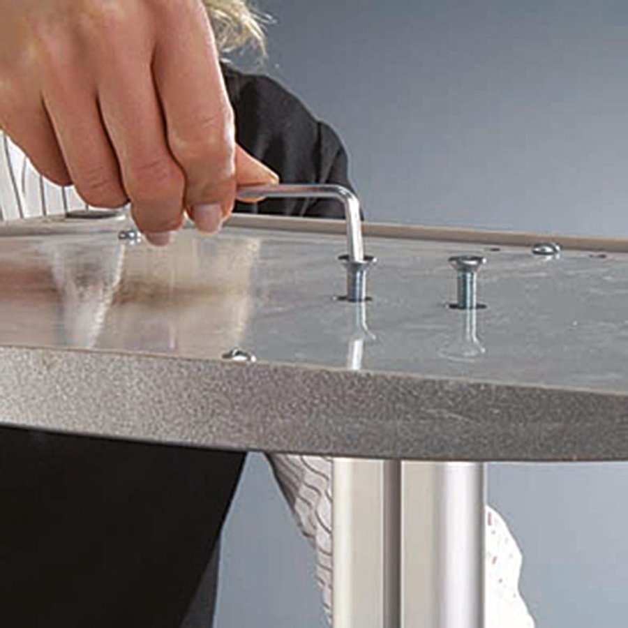 Mini Multi Stander - Dobbeltsidet A3 Klikramme + A4 Brochureholder