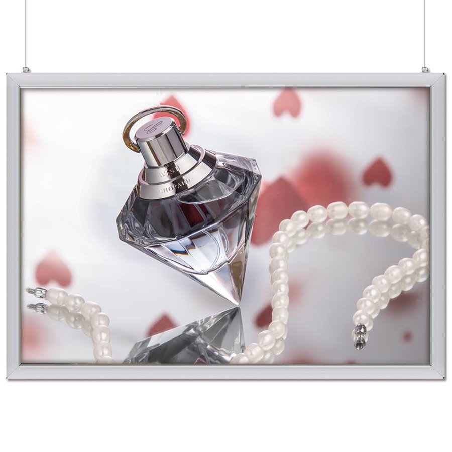 LED Slim Light Lux Dobbelsidet - 70x100cm Horisontal