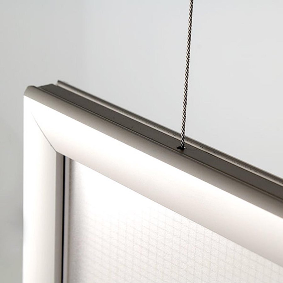 LED Ramme, dobbeltsidet, vertikal, A4 - 21 x 29,7 cm