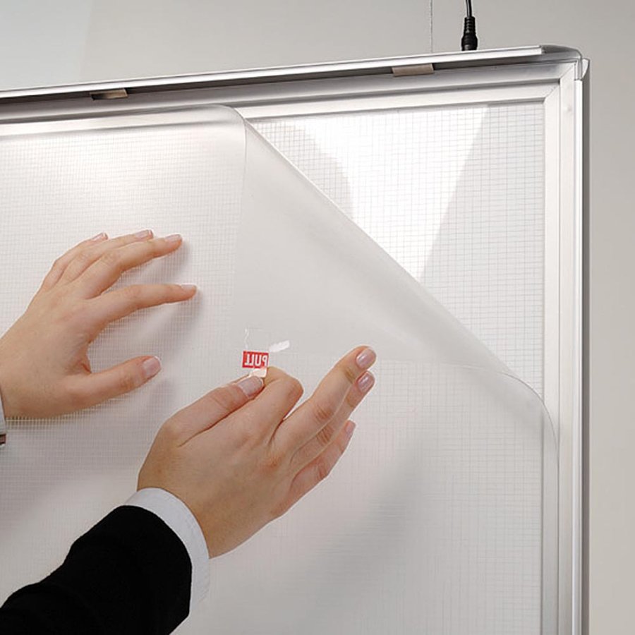 LED Ramme, dobbeltsidet, vertikal, A3 - 29,7 x 42 cm