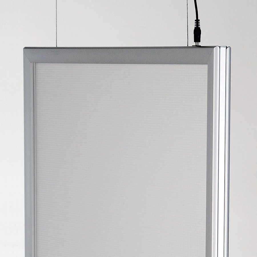 LED Ramme, dobbeltsidet, vertikal, A3 - 29,7 x 42 cm