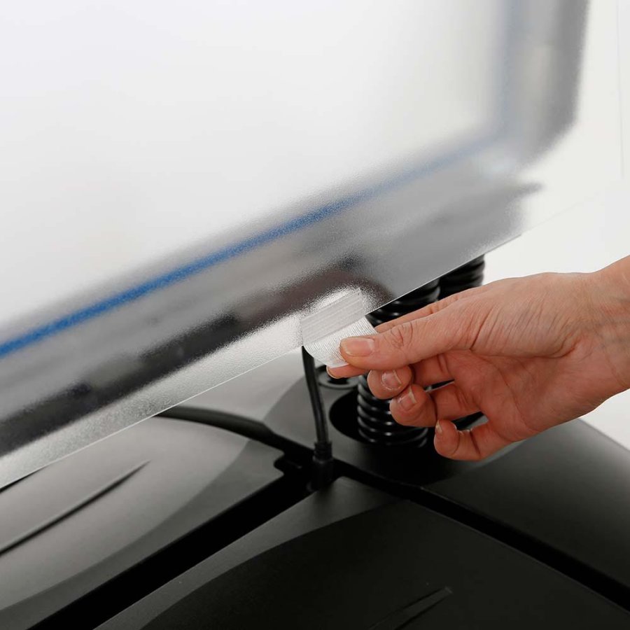 Wind-LED Pro Waterbase Gadeskilt, 44mm ramme,  A1 - inkl. batteri. Sort