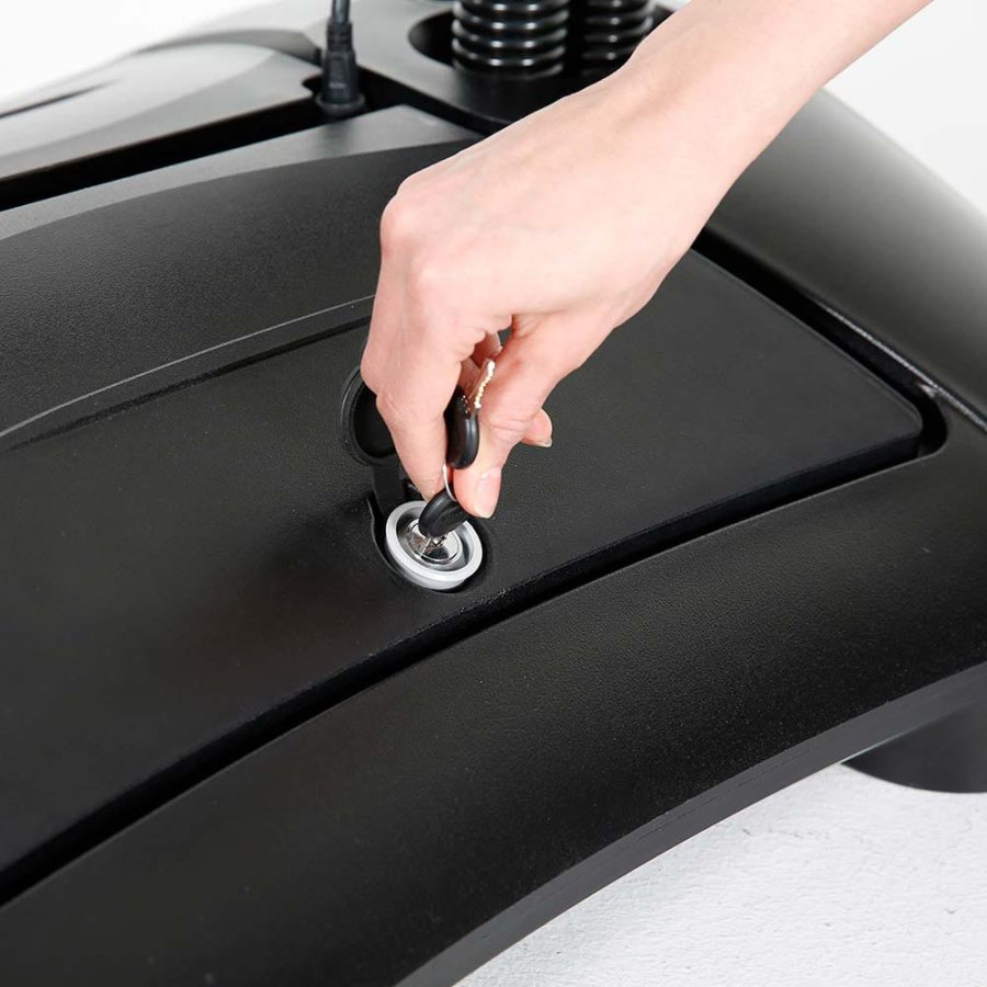 Wind-LED Pro Waterbase Gadeskilt, 44mm ramme,  A1 - inkl. batteri. Sort