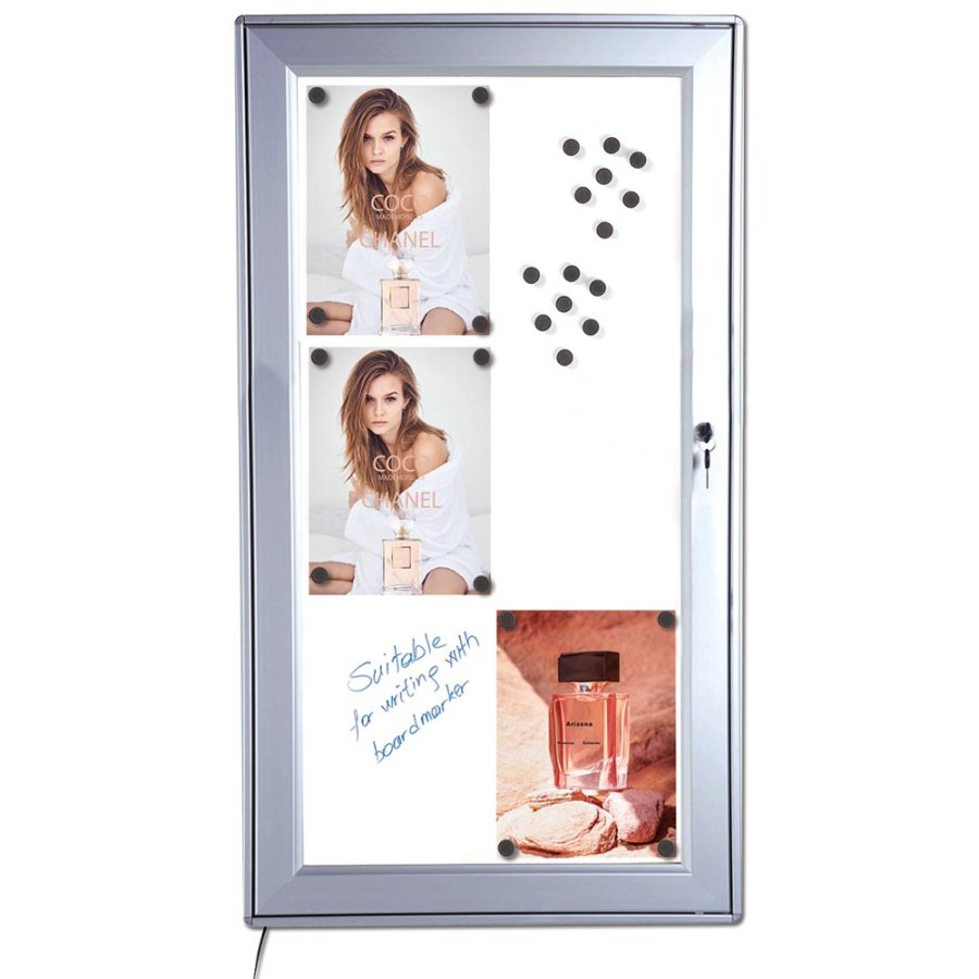 LED Menu Udh&aelig;ngsskab - 6xA4