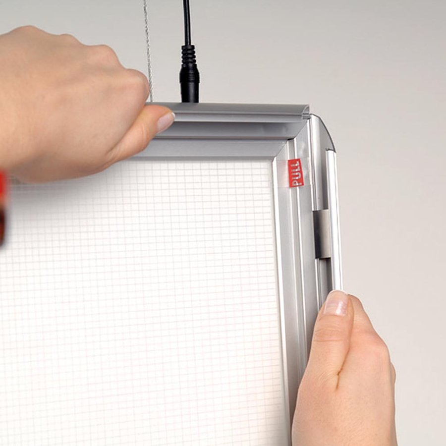 LED Lysramme Dobbeltsidet - A3 Horisontal