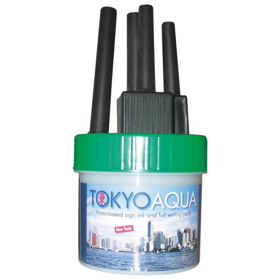 Tokyo Aqua - 4 filtpennes&aelig;t - Gr&oslash;n