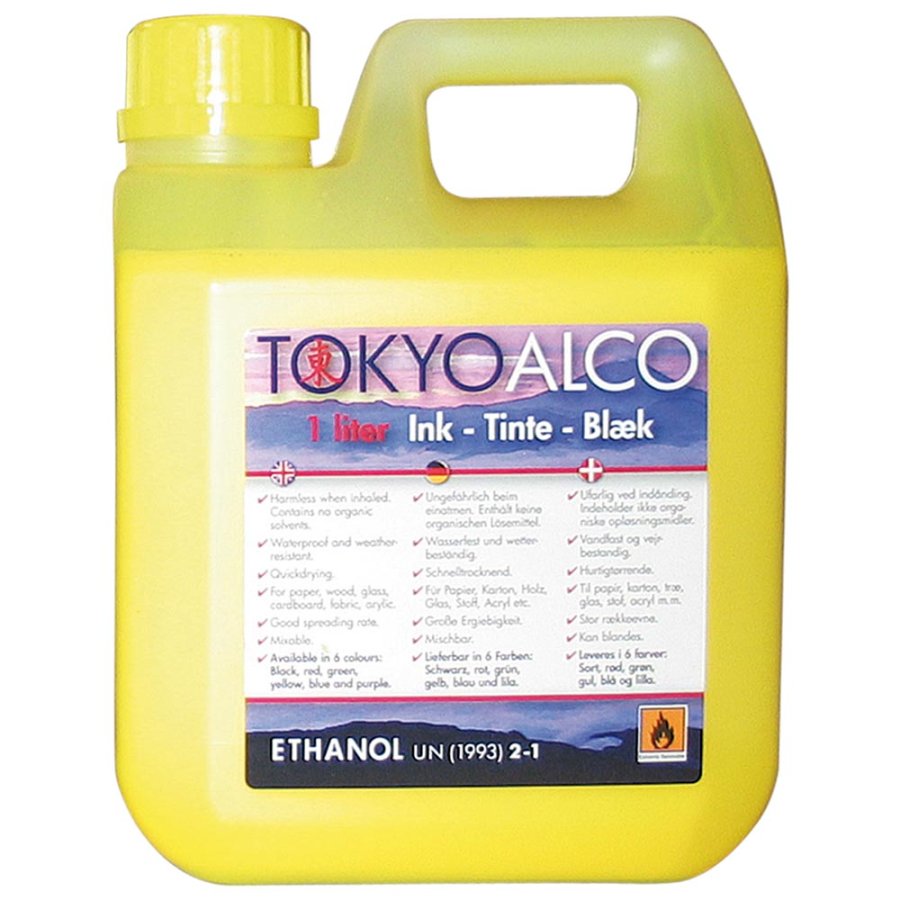 Tokyo Alco Skiltebl&aelig;k - 1L Gul