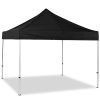Event Tent Lux, vandt&aelig;t polyester, s&oslash;lv/sort, 2 x 2 m #1