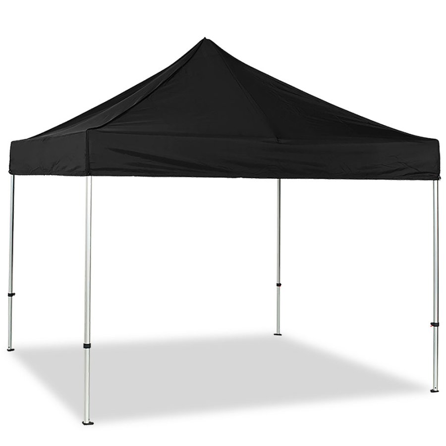 Event Tent Lux, vandt&aelig;t polyester, s&oslash;lv/sort, 2 x 2 m