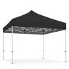 Event Tent Lux, vandt&aelig;t polyester, s&oslash;lv/sort, 2 x 2 m #9